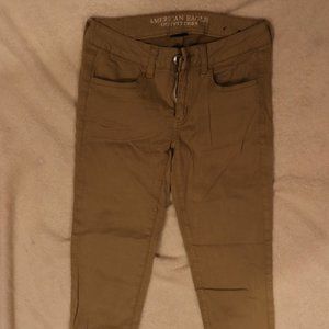 American Eagle Tan Skinny Pants